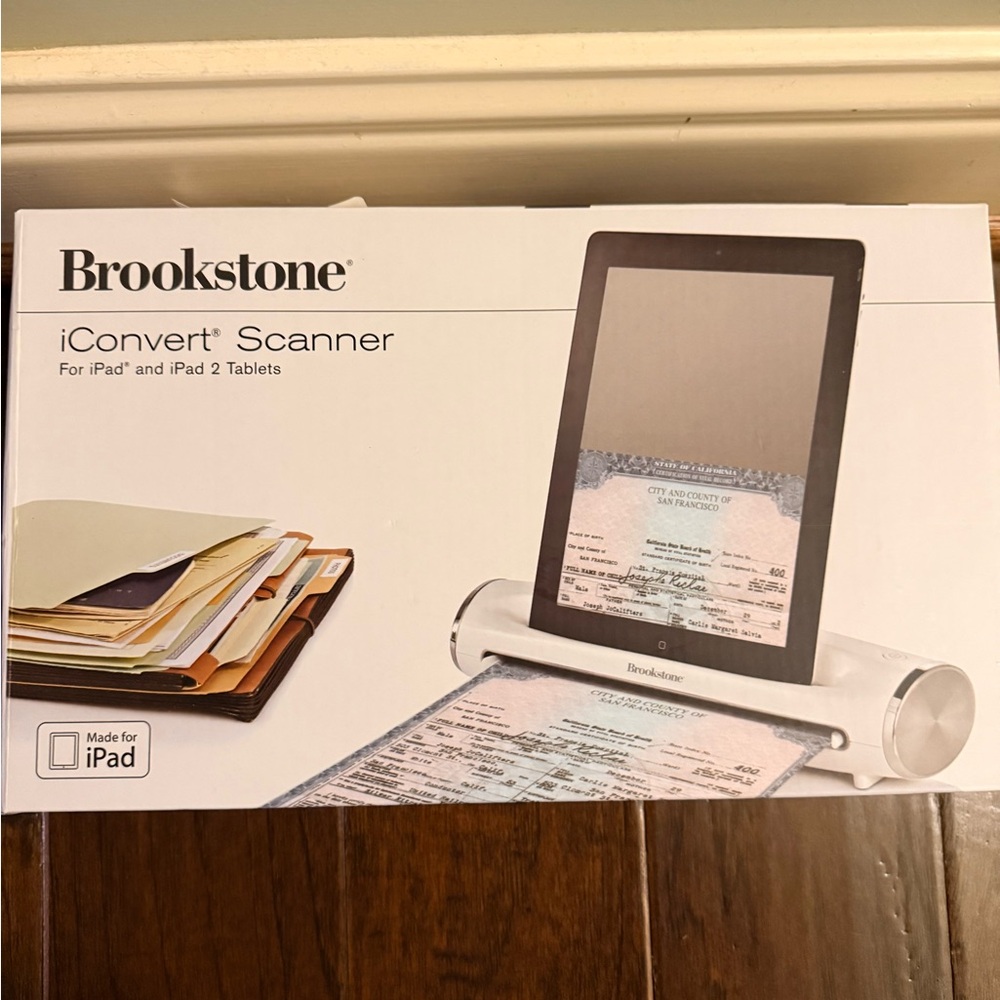 Brookstone iConvert Tablet Scanner - White - Picture 2 of 15